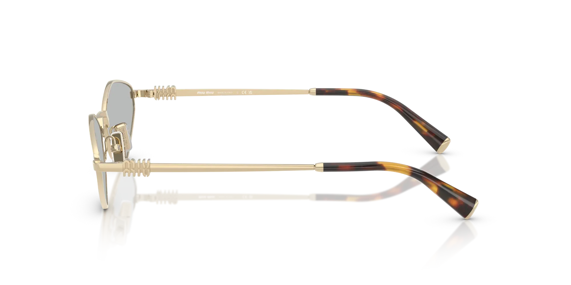 Occhiali da sole da donna Miu Miu MU 56ZS ZVN50K Oro Pallido - Pistilleria