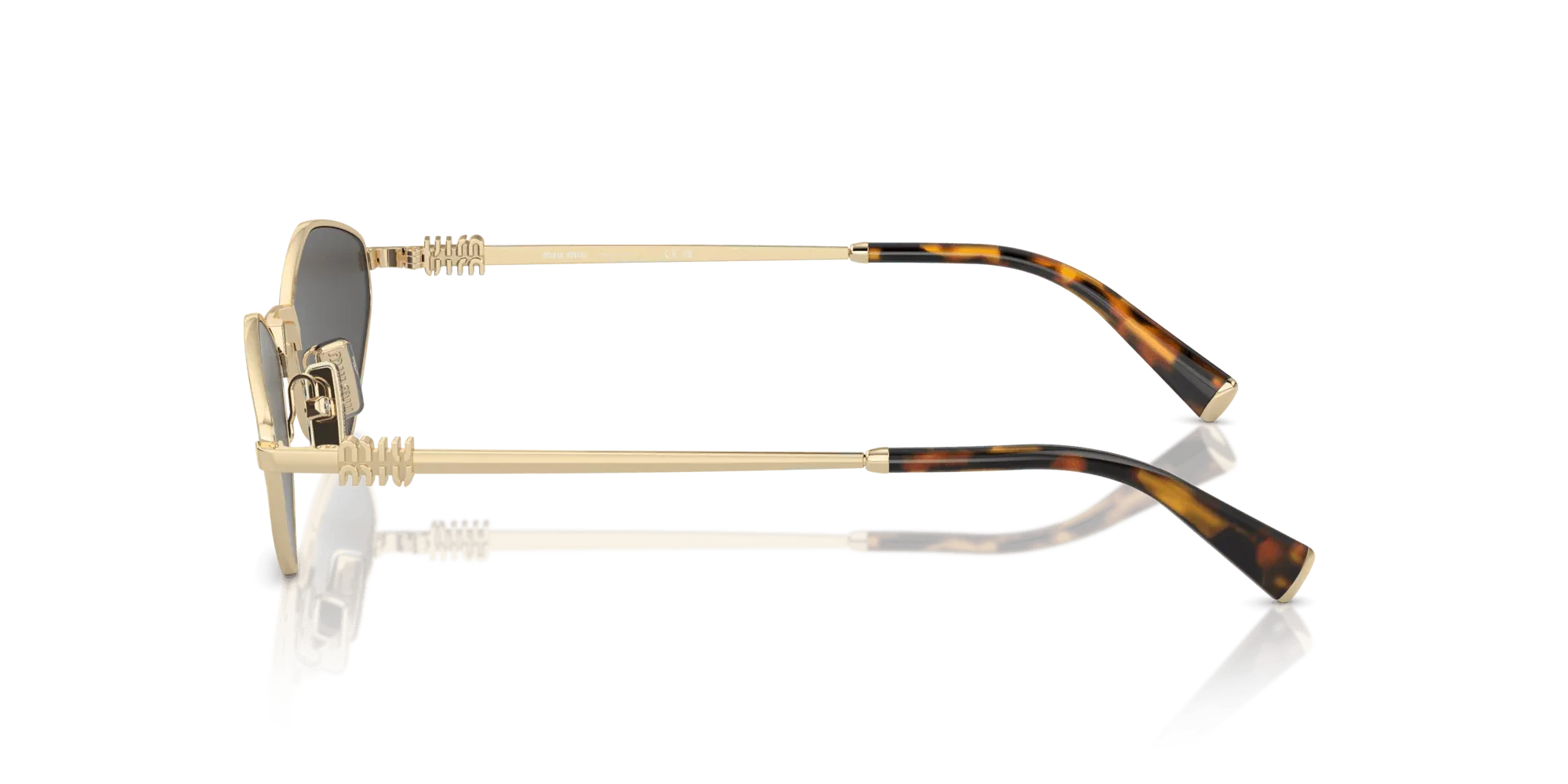 Occhiali da sole da donna Miu Miu MU 56ZS ZVN5S0 Pale Gold - Pistilleria