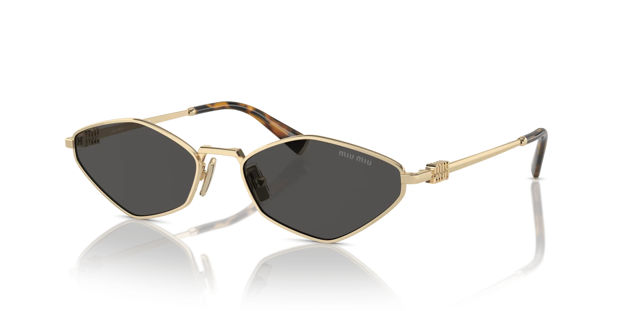 Occhiali da sole da donna Miu Miu MU 56ZS ZVN5S0 Pale Gold - Pistilleria