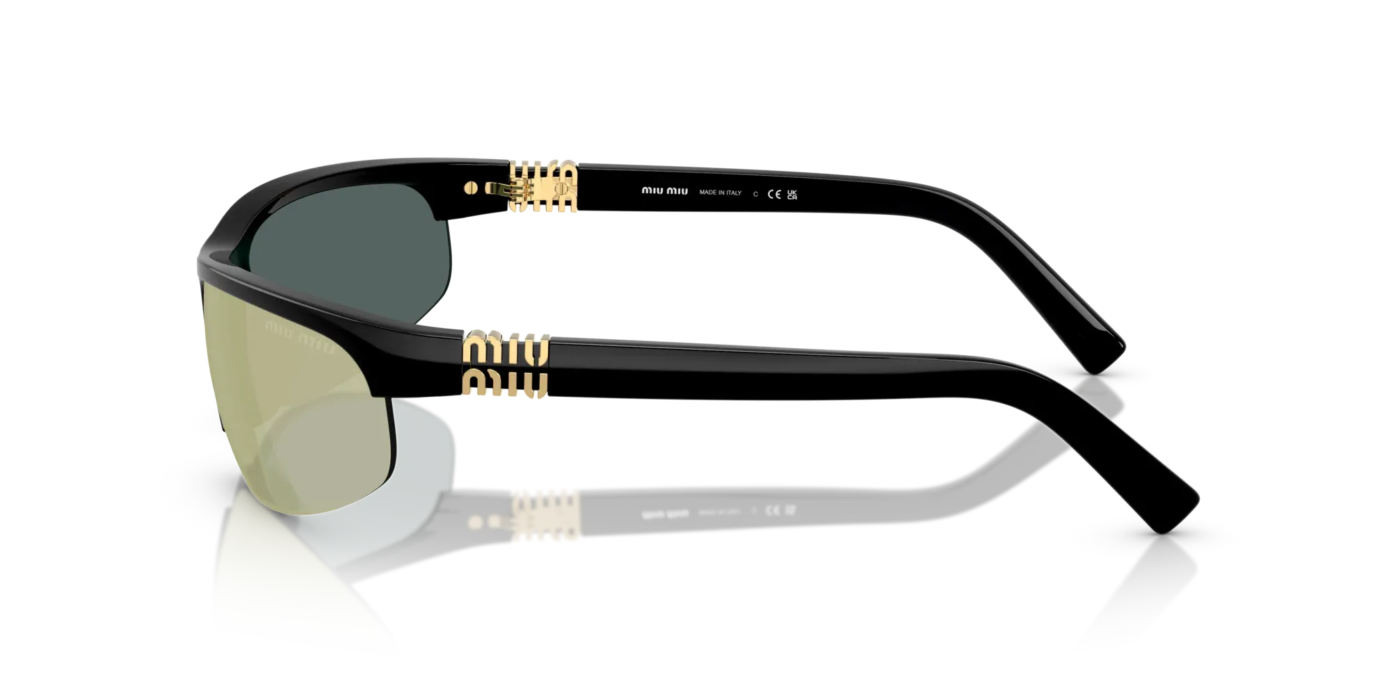 Occhiali da sole da donna Miu Miu MU A02S 1AB90J - Nero - Pistilleria