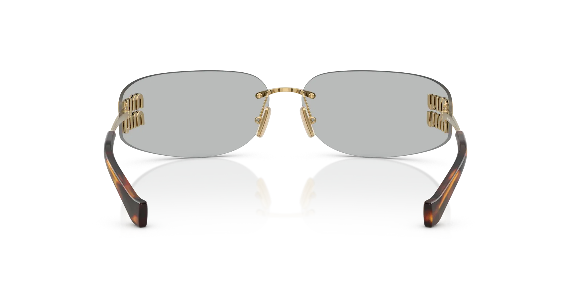 Occhiali da sole da donna Miu Miu MU A51S 5AK50K Oro - Pistilleria