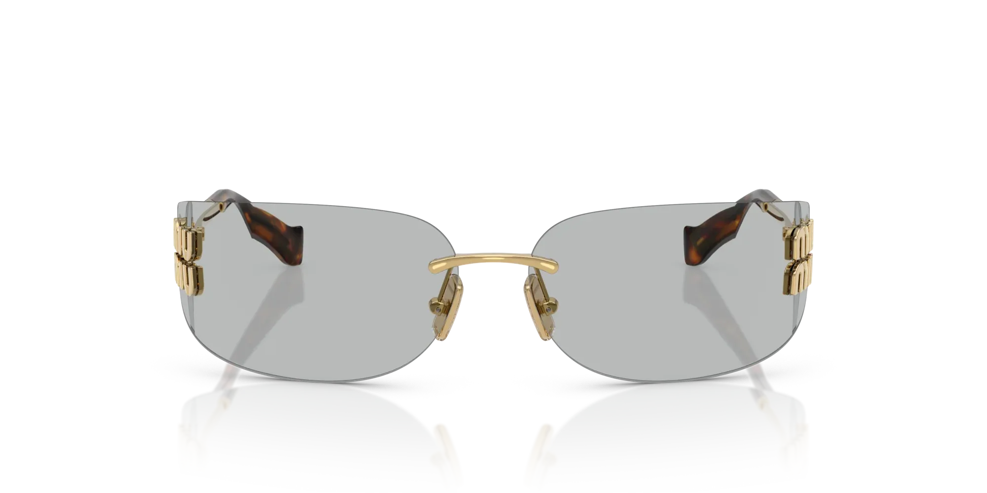 Occhiali da sole da donna Miu Miu MU A51S 5AK50K Oro - Pistilleria