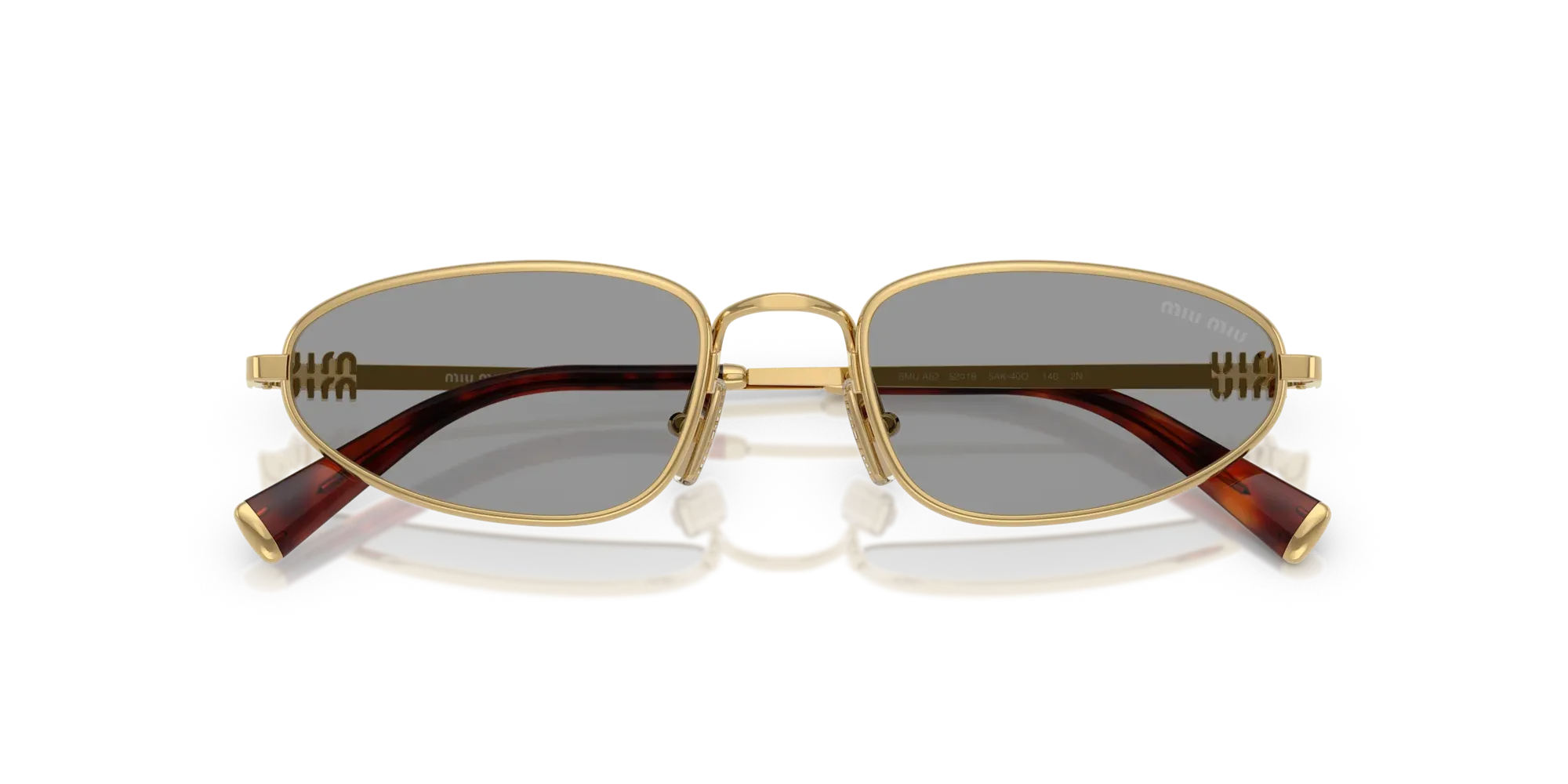 Occhiali da sole da donna Miu Miu MU A52S 5AK40O Oro - Pistilleria