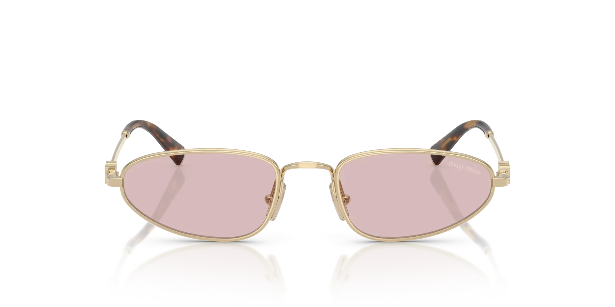 Occhiali da sole da donna Miu Miu MU A52S ZVN4I0 Oro pallido - Pistilleria