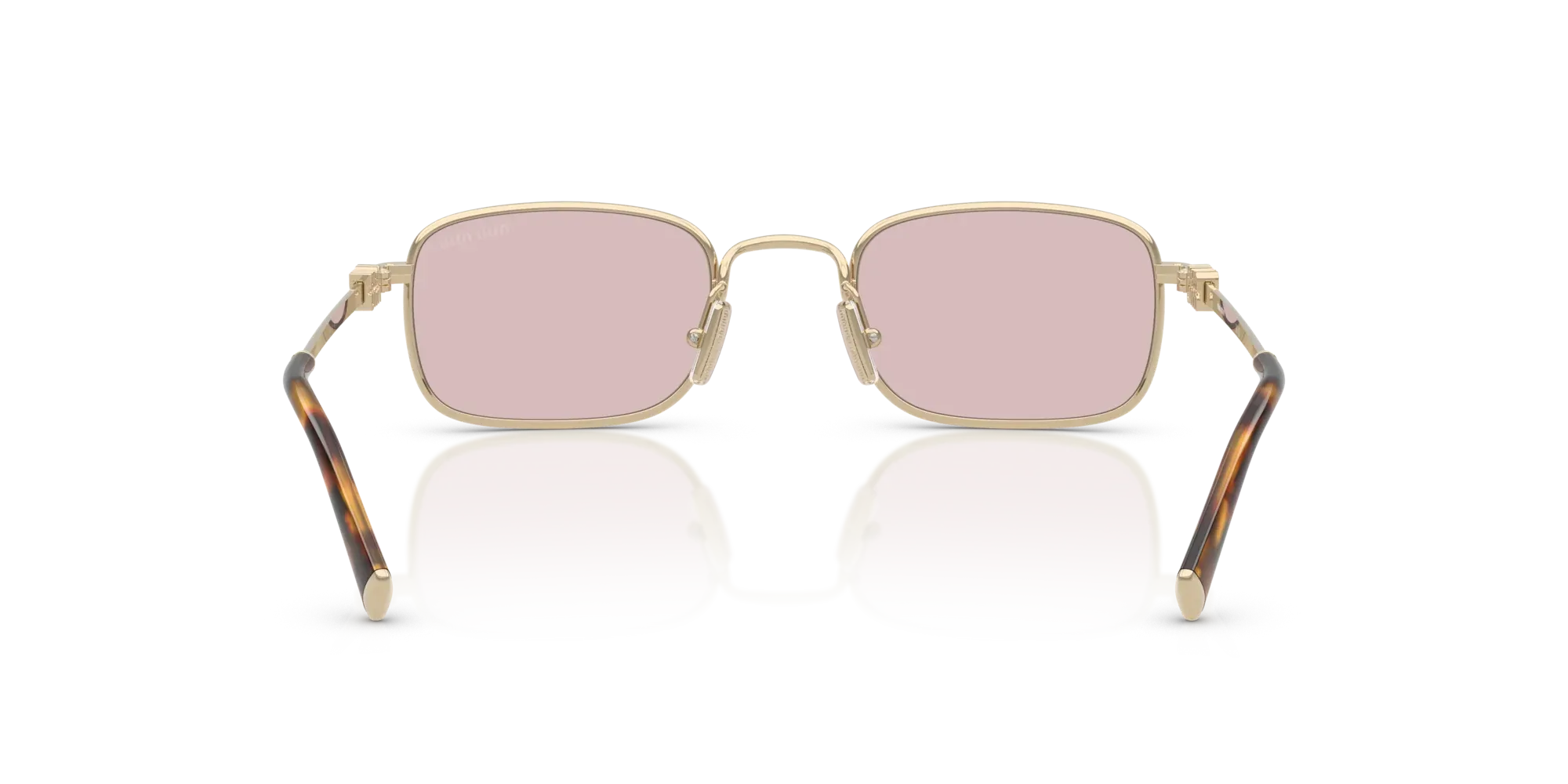 Occhiali da sole da donna Miu Miu MU A53S ZVN4I0 Oro pallido - Pistilleria