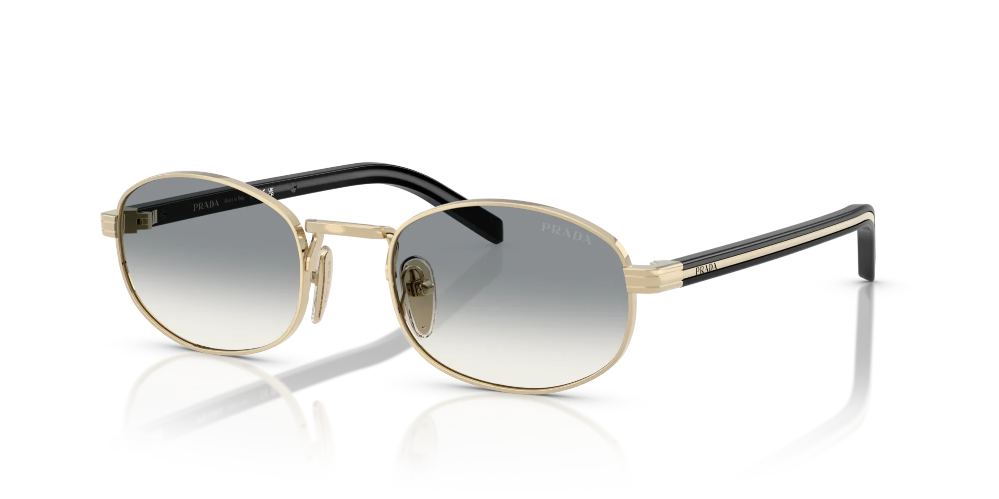 Occhiali da sole da donna Prada PR B53S ZVN02C - Oro pallido - Pistilleria