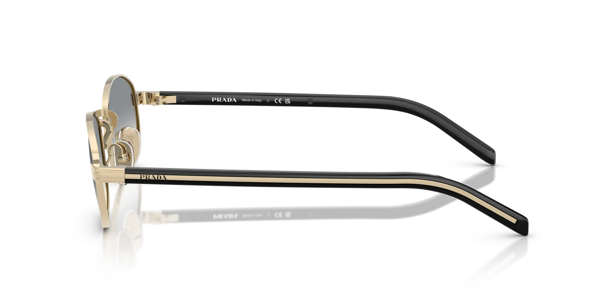 Occhiali da sole da donna Prada PR B53S ZVN02C - Oro pallido - Pistilleria