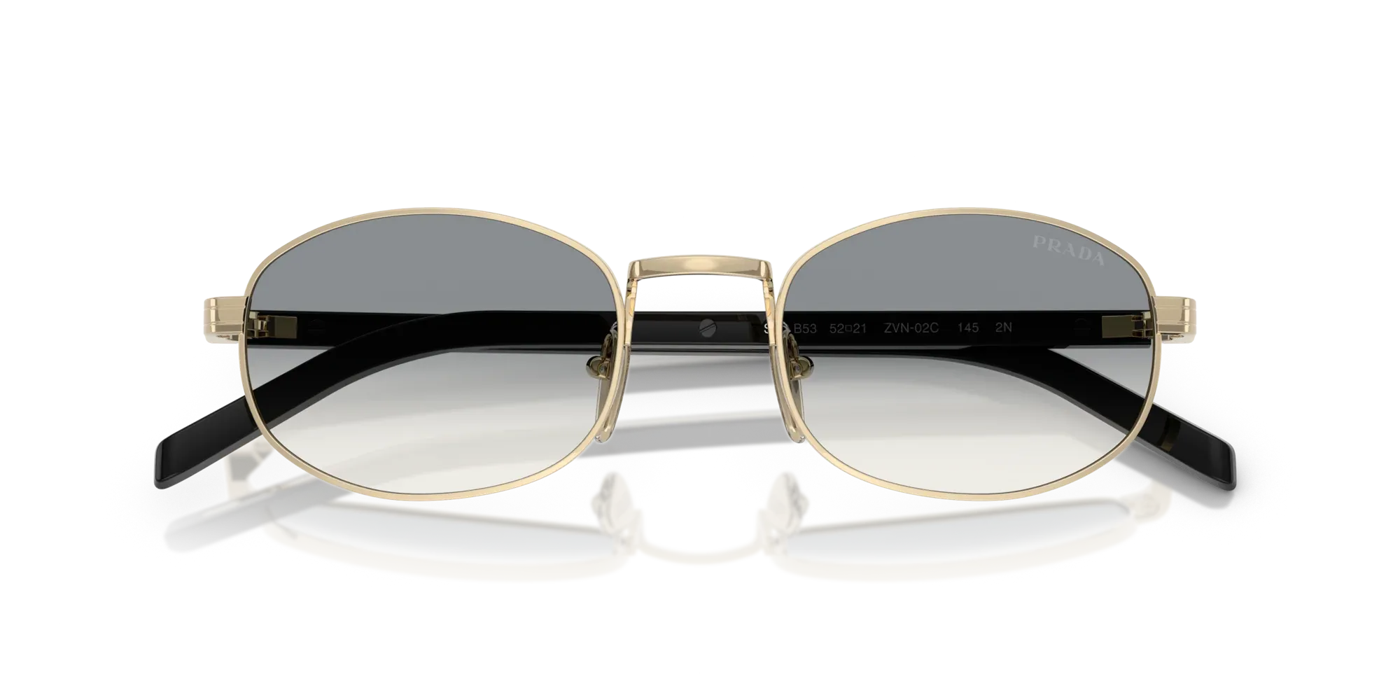 Occhiali da sole da donna Prada PR B53S ZVN02C - Oro pallido - Pistilleria