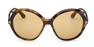 Occhiali da sole da donna Tom Ford FT1282 ANNABELLE 02 52E Avana Scura - Pistilleria