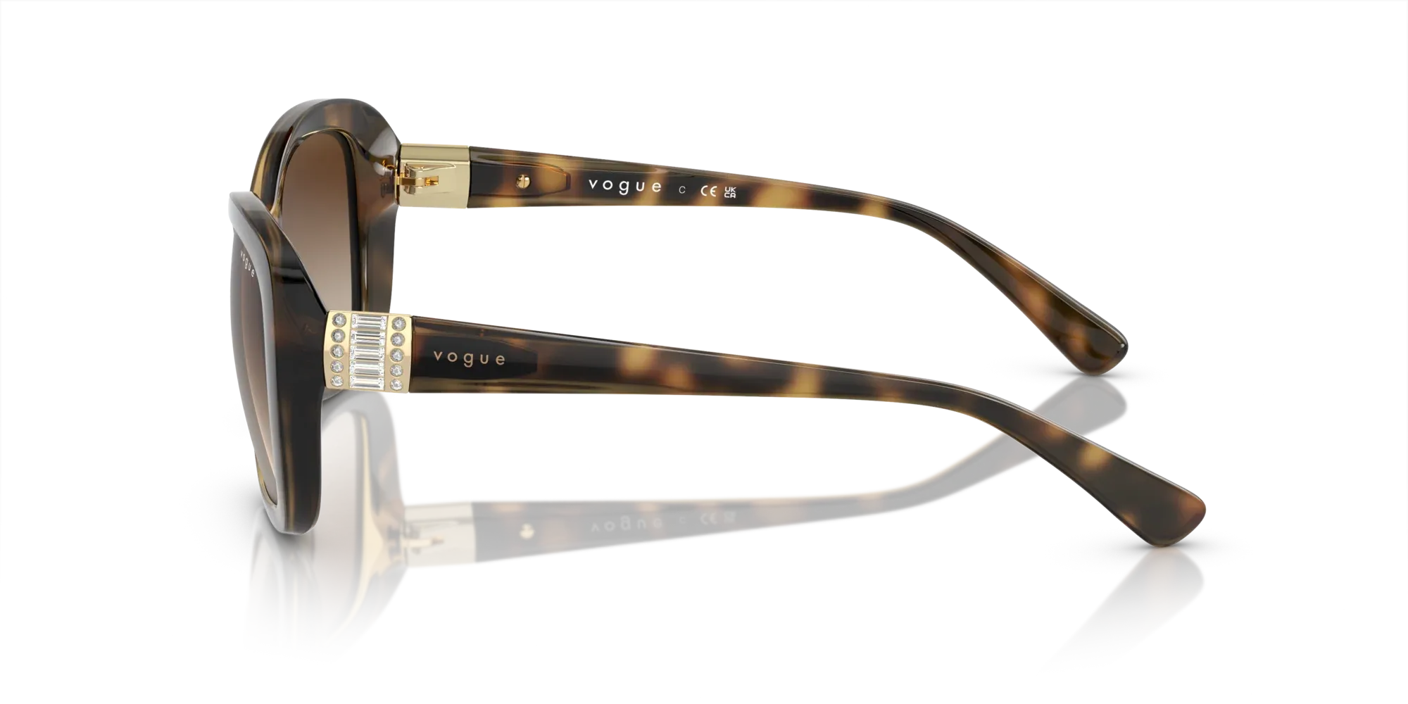 Occhiali da sole da donna Vogue VO2943SB W65613 Havana scuro - Pistilleria