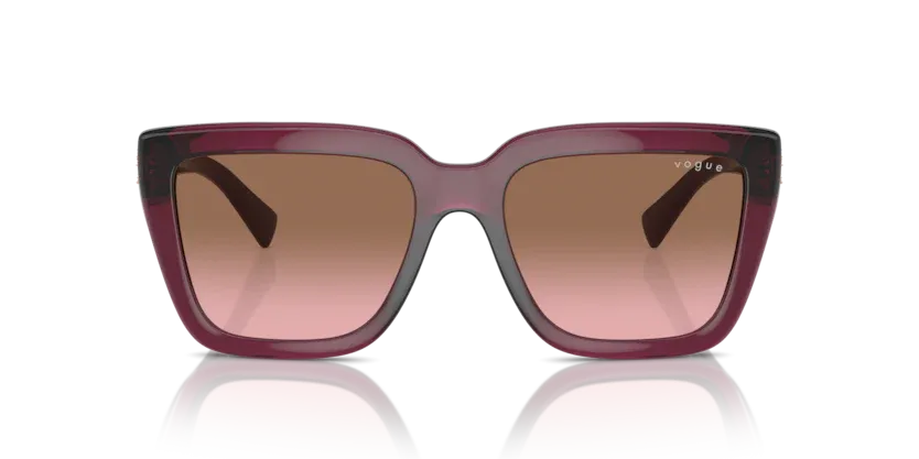 Occhiali da sole da donna Vogue VO5575SB 298914 Rosso ciliegia trasparente - Pistilleria