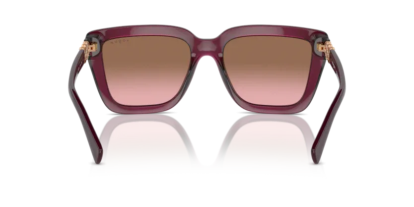 Occhiali da sole da donna Vogue VO5575SB 298914 Rosso ciliegia trasparente - Pistilleria