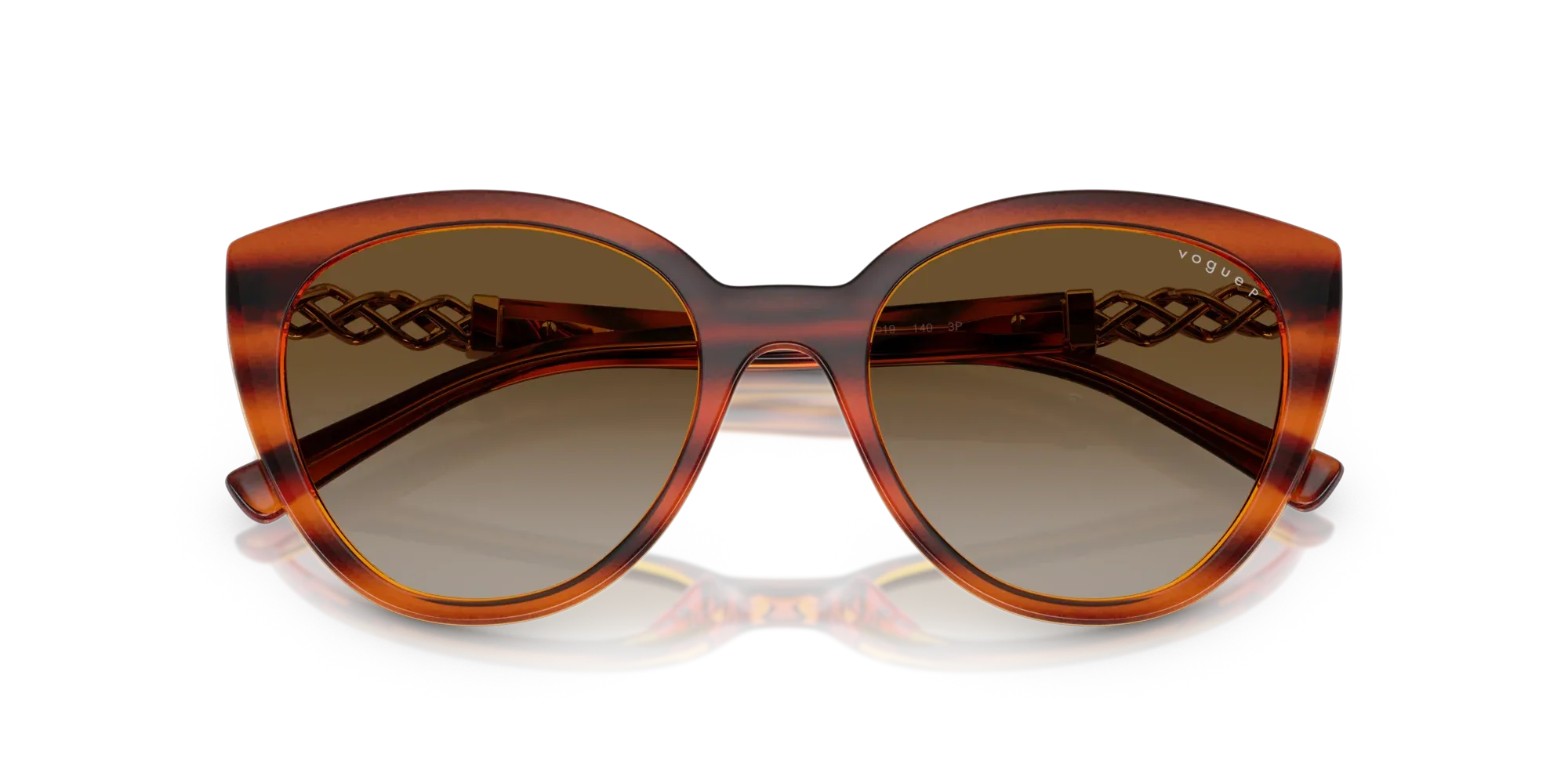 Occhiali da sole da donna Vogue VO5634SB 1508T5 Havana scuro striato Polarizzati - Pistilleria