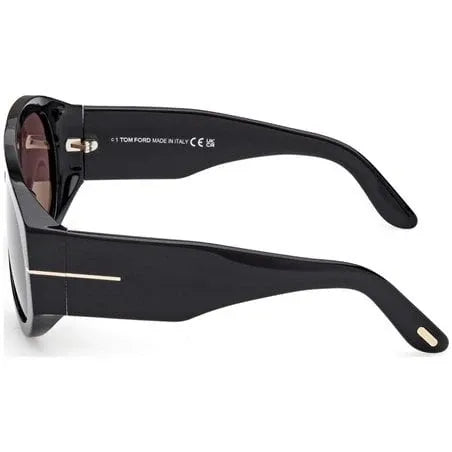 Occhiali da sole da uomo Tom Ford FT1044 Bronson 01A Nero Lucido - Pistilleria