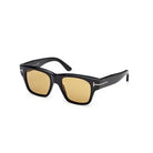 Occhiali da sole da uomo Tom Ford FT1280 Caine-02 01E Nero Lucido - Pistilleria