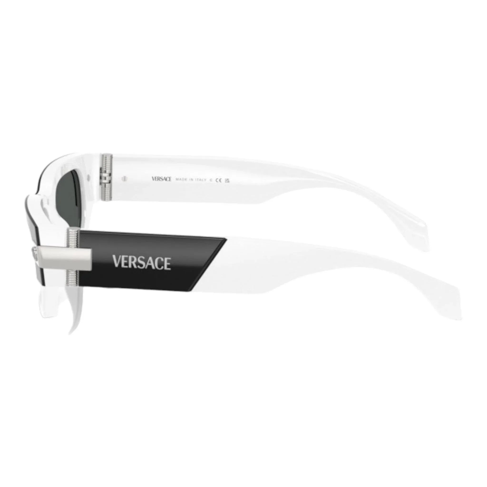 Occhiali da sole da uomo Versace VE4465 Nero e bianco - Pistilleria