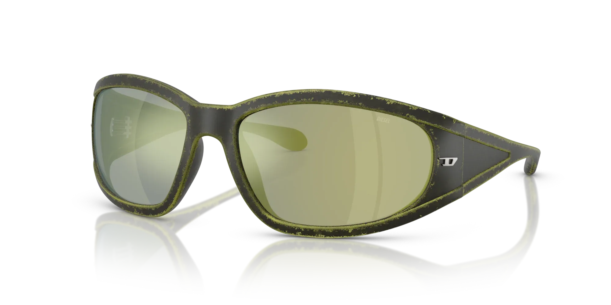 Occhiali da sole Diesel DL3002 511/J2 Verde ruggine/nero - Pistilleria