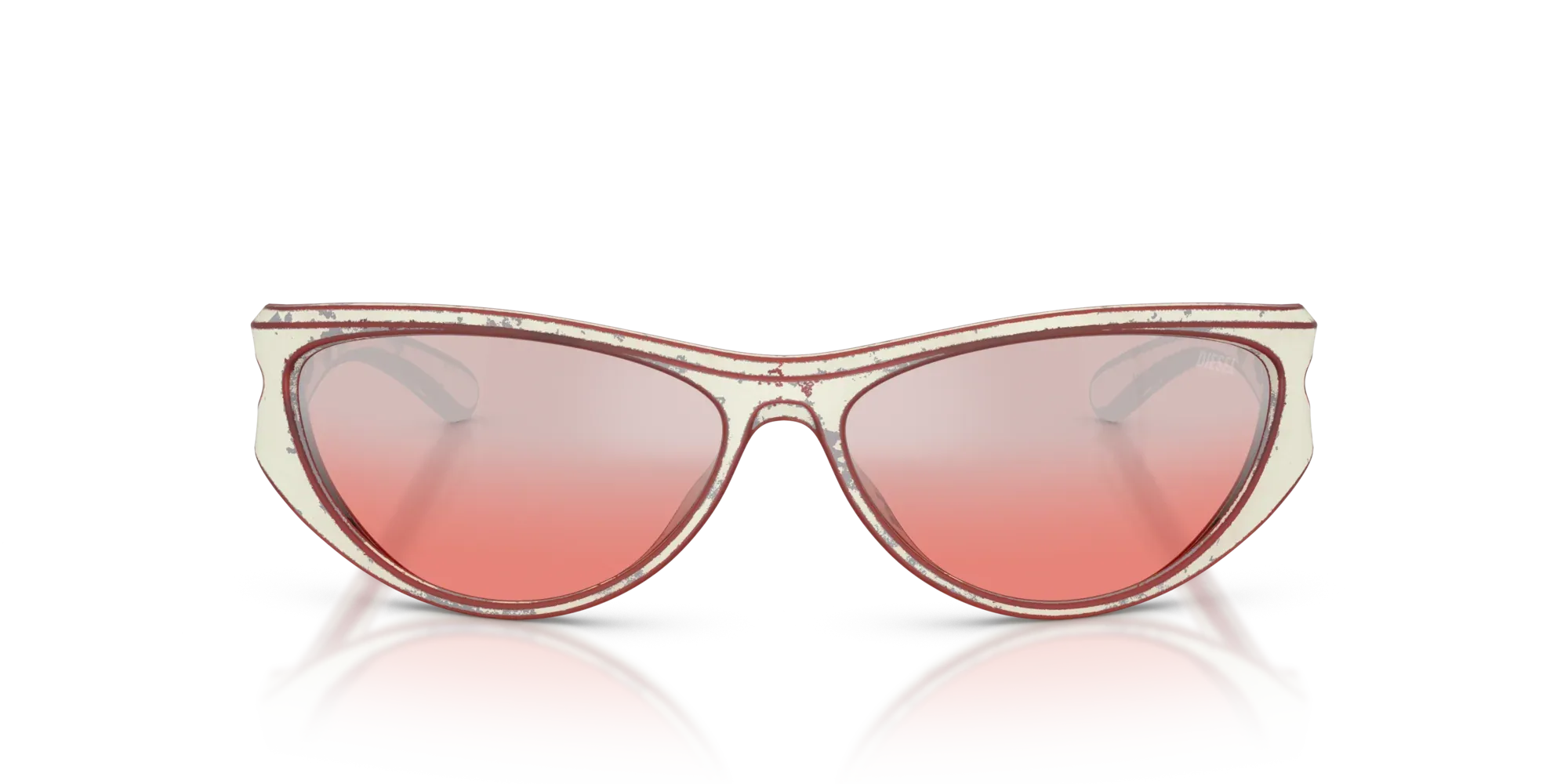 Occhiali da sole Diesel DL3004U 20107E White barrelling red - Pistilleria