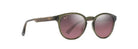 Occhiali da sole Maui Jim HieHie Verde trasparente lucido polarized - Pistilleria