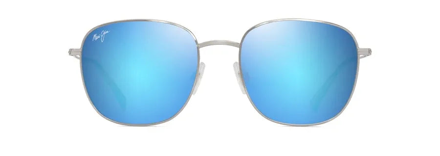 Occhiali da sole Maui Jim ŌLALI Argento lucido con blu e verde - Pistilleria