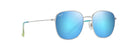 Occhiali da sole Maui Jim ŌLALI Argento lucido con blu e verde - Pistilleria