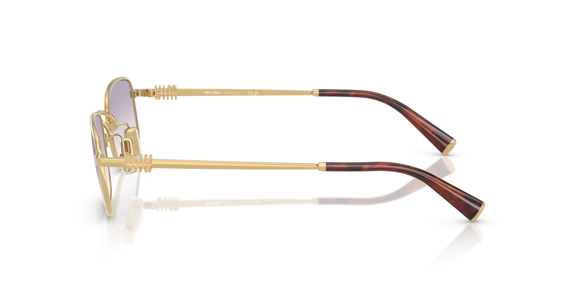 Occhiali da sole Miu Miu MU A53S 5AK04O - Oro - Pistilleria