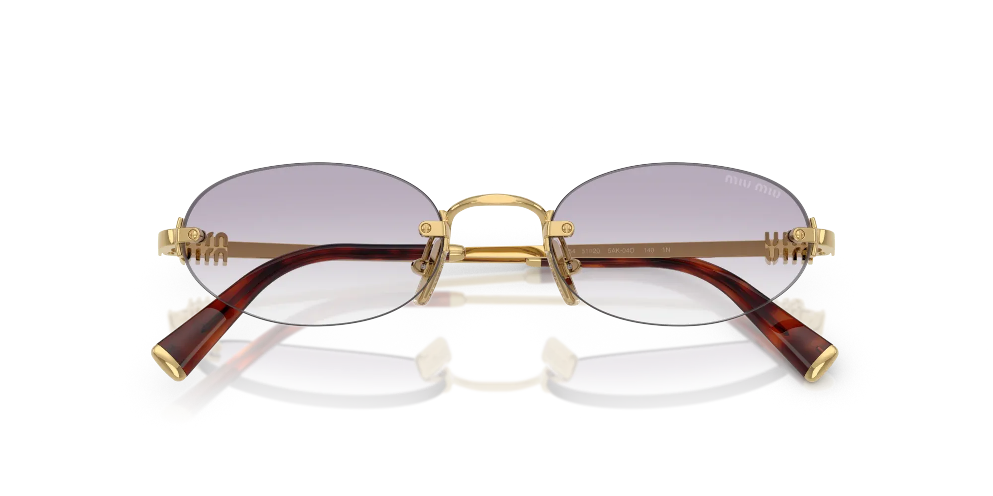 Occhiali da sole Miu Miu MU A54S 5AK04O Oro - Pistilleria