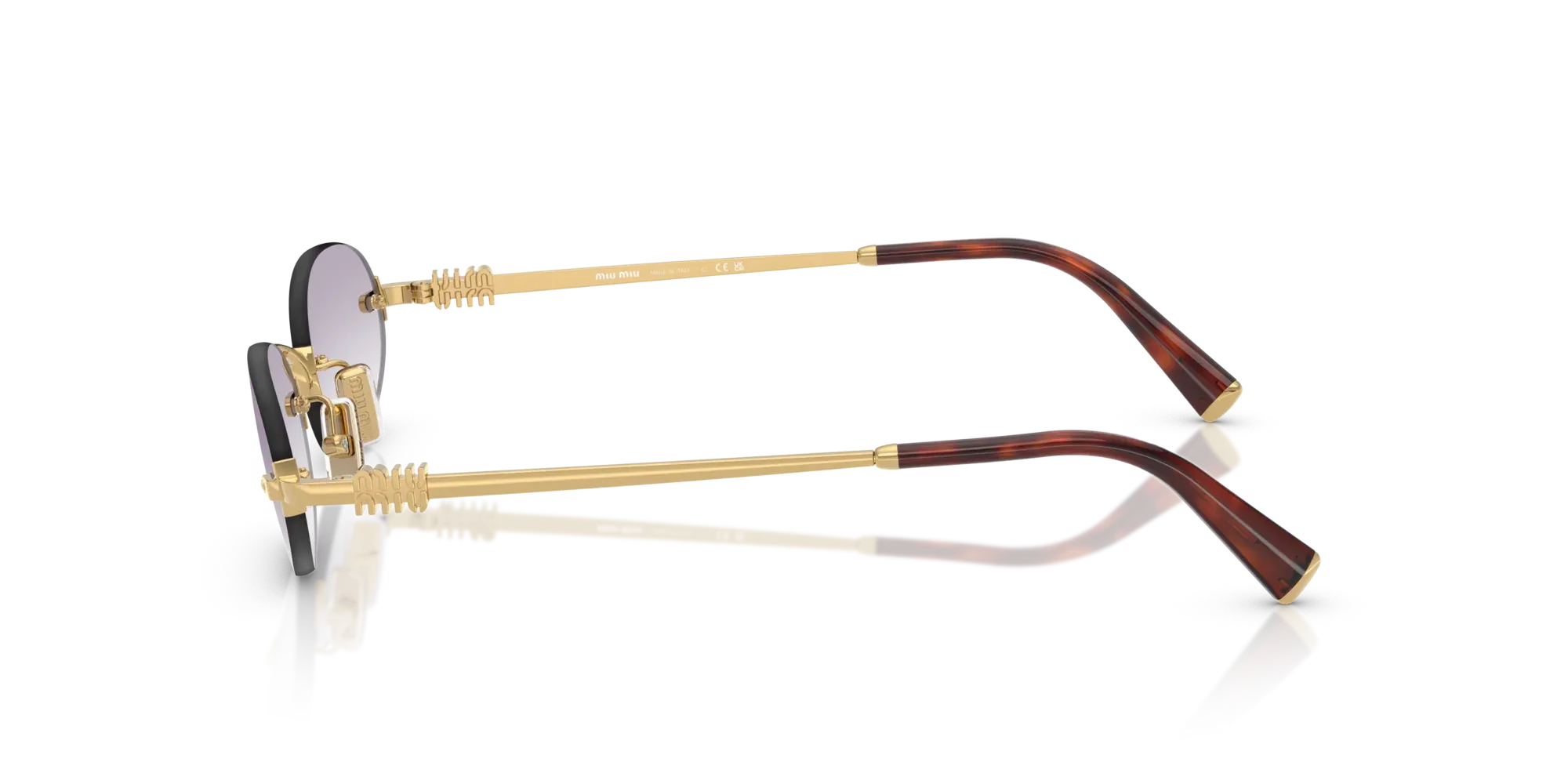 Occhiali da sole Miu Miu MU A54S 5AK04O Oro - Pistilleria