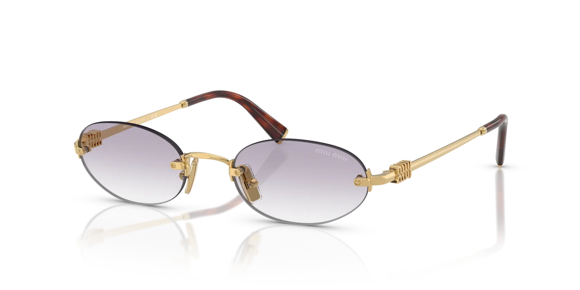 Occhiali da sole Miu Miu MU A54S 5AK04O Oro - Pistilleria