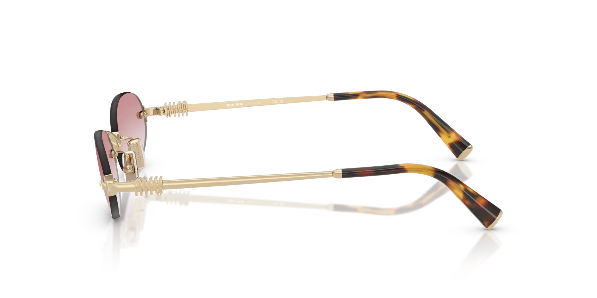 Occhiali da sole Miu Miu MU A54S ZVN70O Oro pallido - Pistilleria