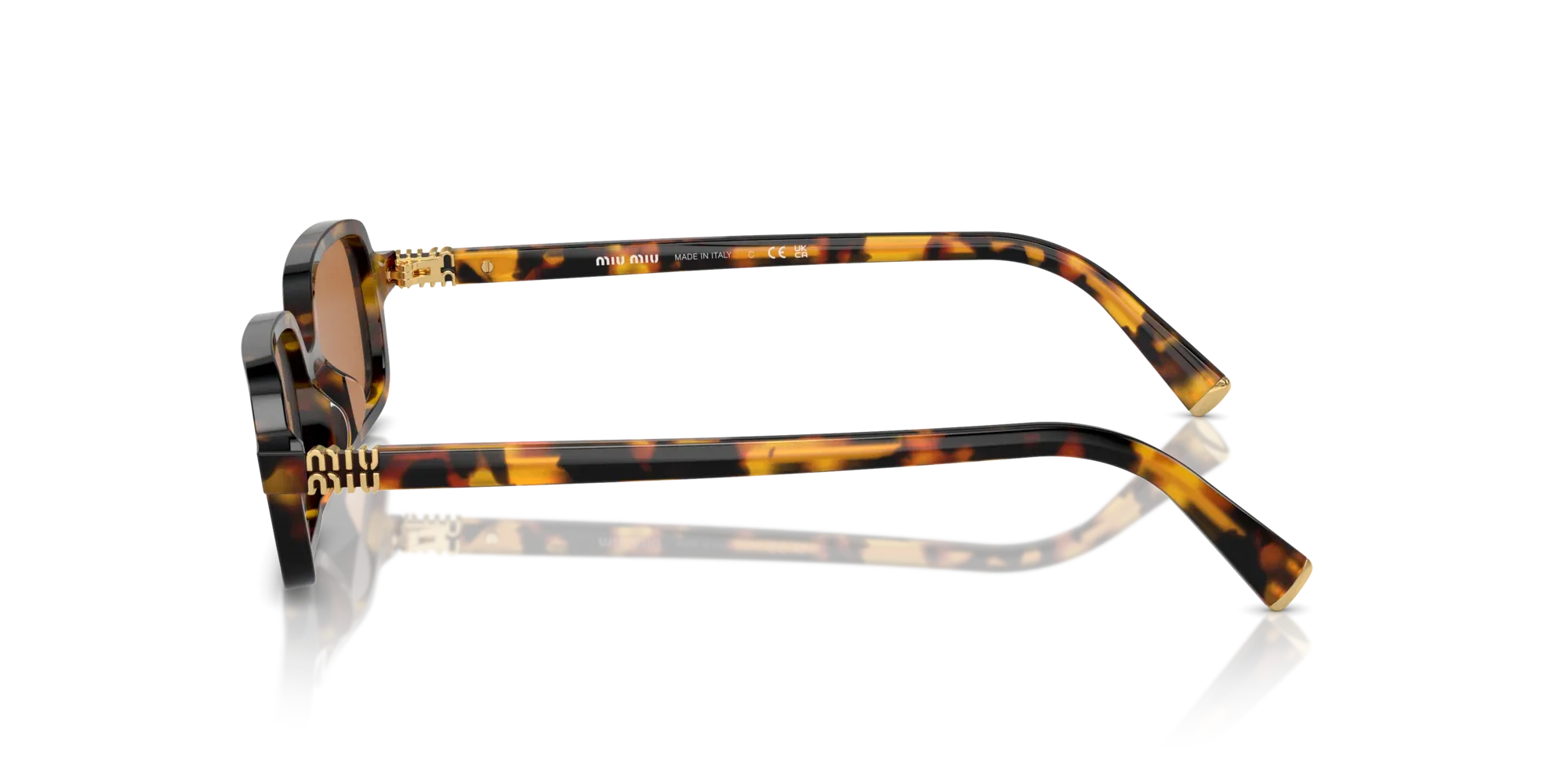 Occhiali da sole Miu Miu MU11ZS VAU2Z1 Havana Miele - Pistilleria