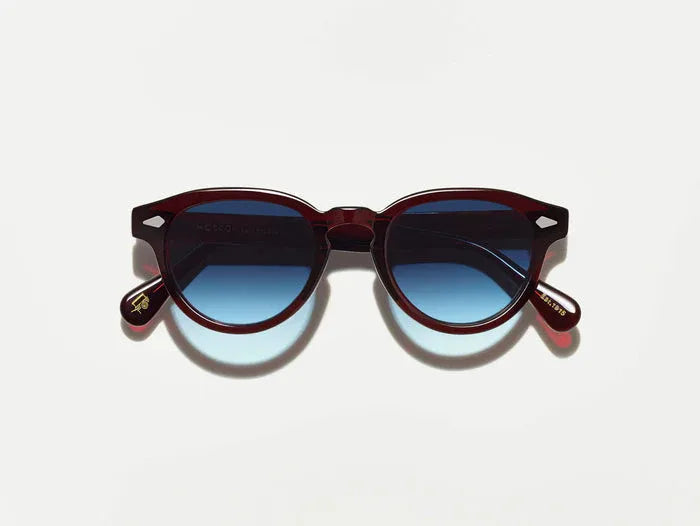 Occhiali da sole Moscot Maydela Burgundy Denim Blue - Pistilleria