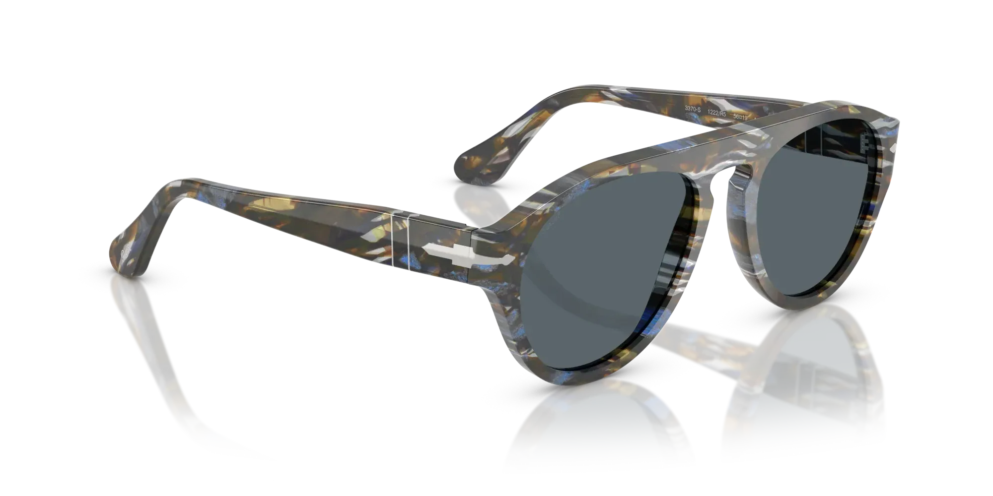 Occhiali da sole Persol PO3370S 1222/R5 - Grigio frost/blu nautical - Pistilleria