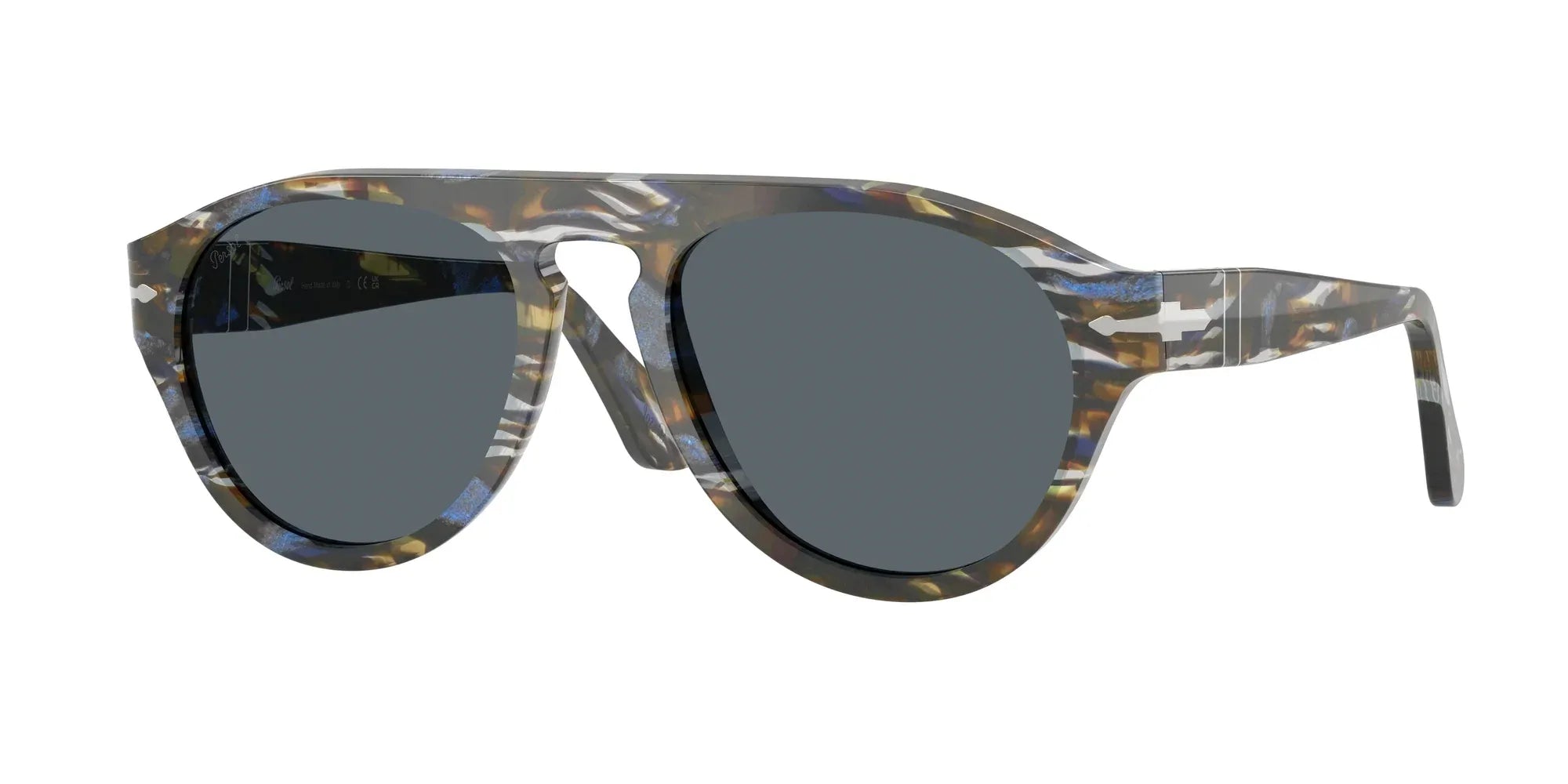 Occhiali da sole Persol PO3370S 1222/R5 - Grigio frost/blu nautical - Pistilleria