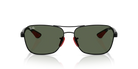Occhiali da sole Ray-Ban Ferrari RB8336M F00271 Nero opaco - Pistilleria