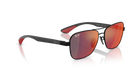 Occhiali da sole Ray-Ban Ferrari RB8336M F1186P Nero opaco - Pistilleria