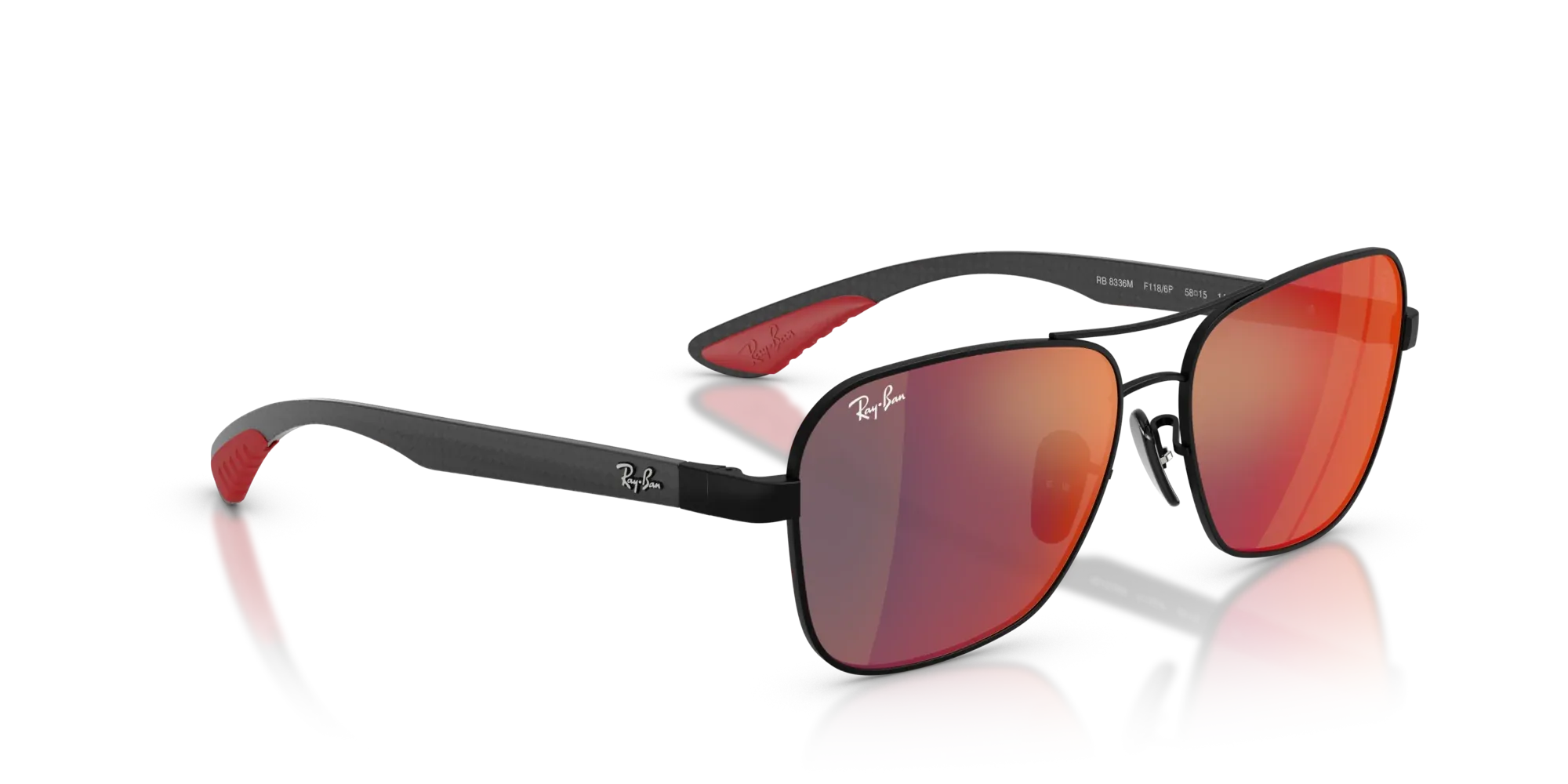 Occhiali da sole Ray-Ban Ferrari RB8336M F1186P Nero opaco - Pistilleria