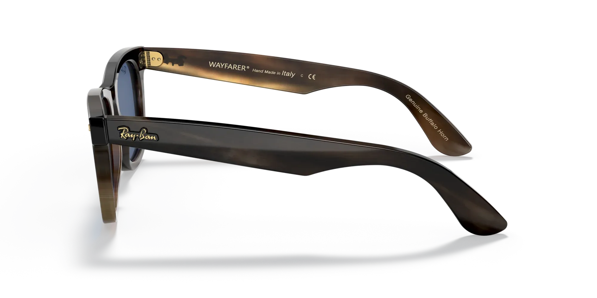 Occhiali da sole Ray-Ban in corno RB2140CO Wayfarer 921580 Havana chiaro Edizione Limitata - Pistilleria