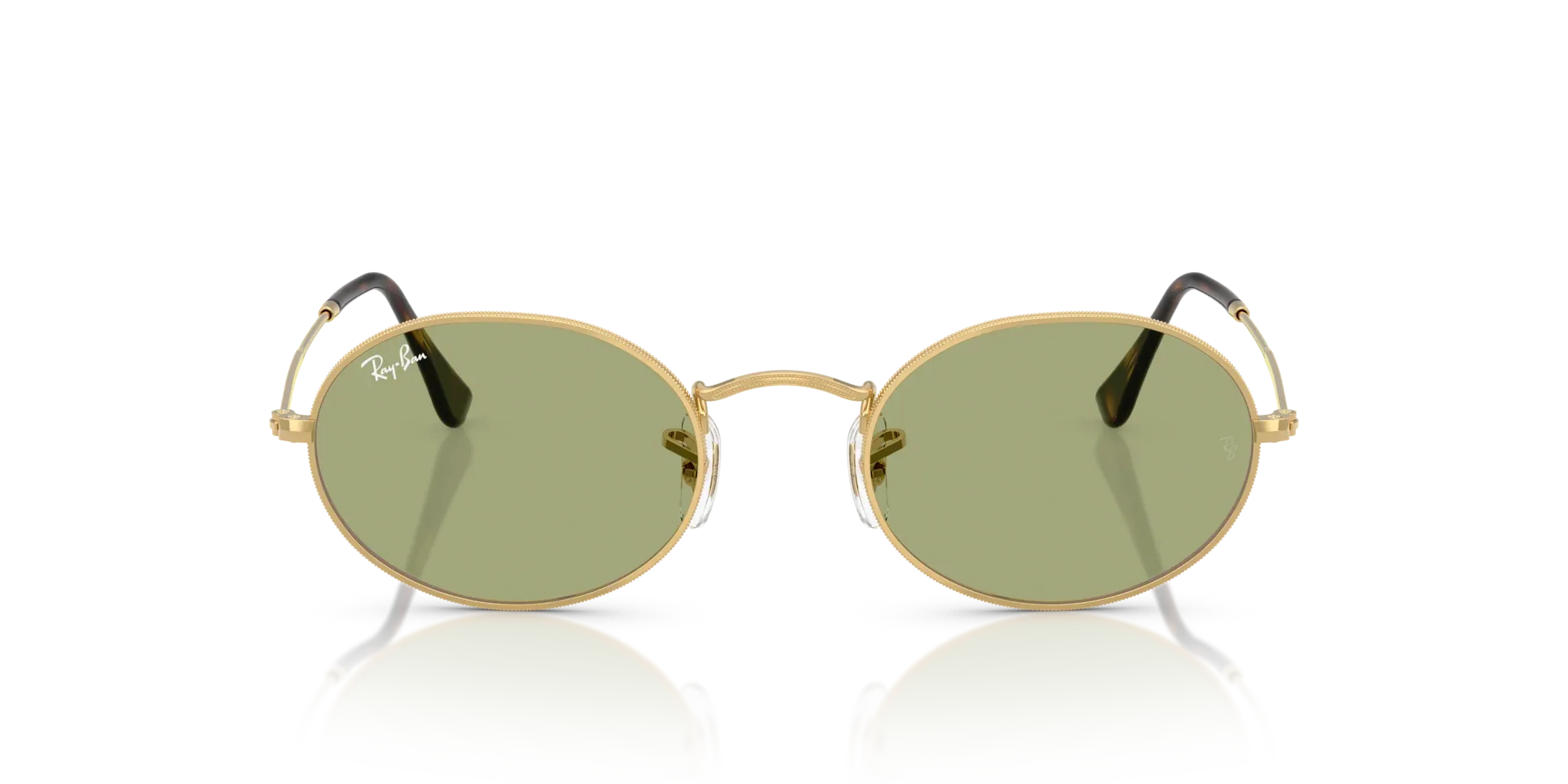 Occhiali da sole Ray-Ban Oval RB3547 001/4E - Oro arista - Pistilleria