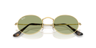 Occhiali da sole Ray-Ban Oval RB3547 001/4E - Oro arista - Pistilleria