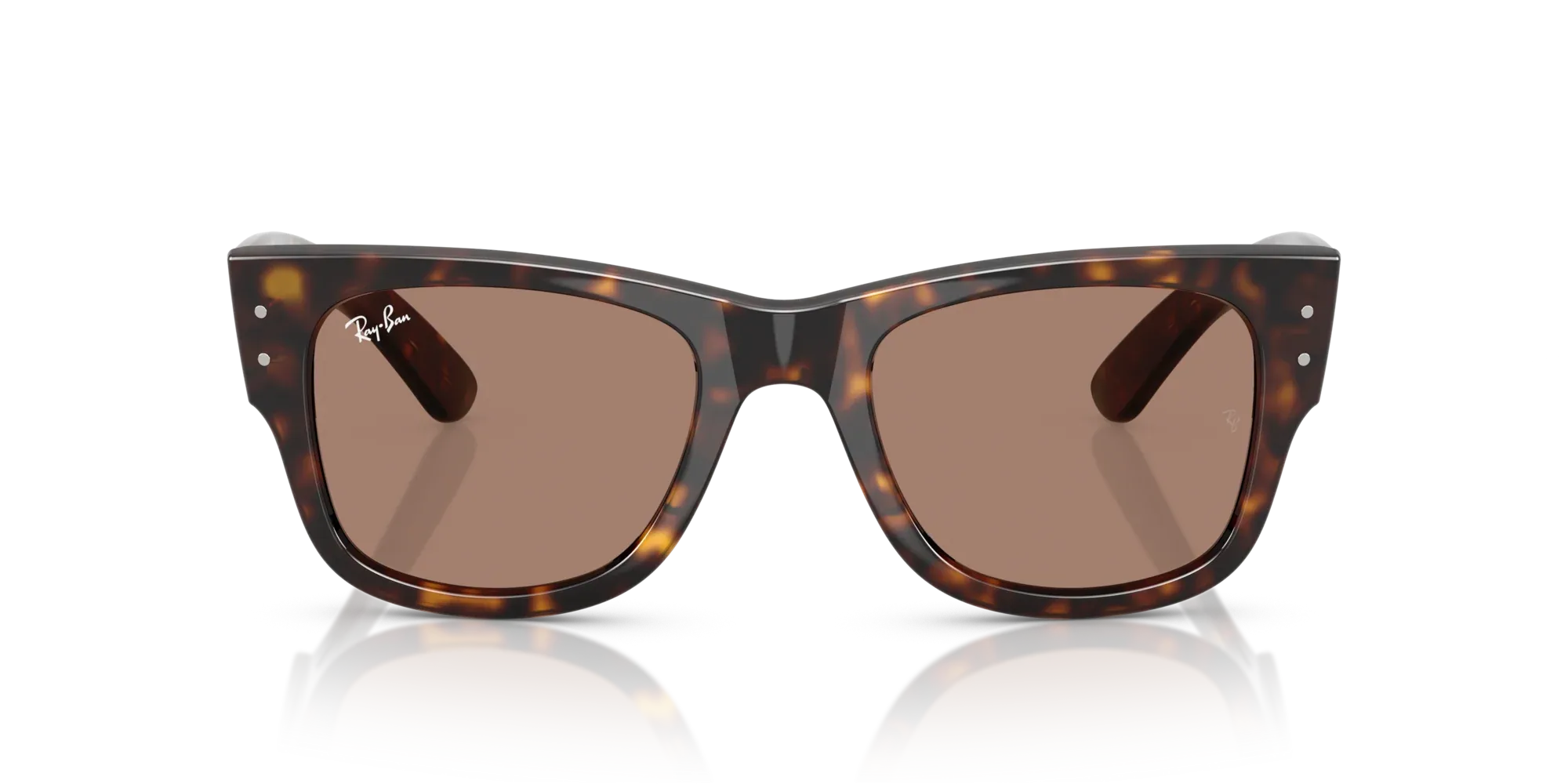 Occhiali da sole Ray-Ban RB0840S Mega wayfarer 902/1A Havana - Pistilleria