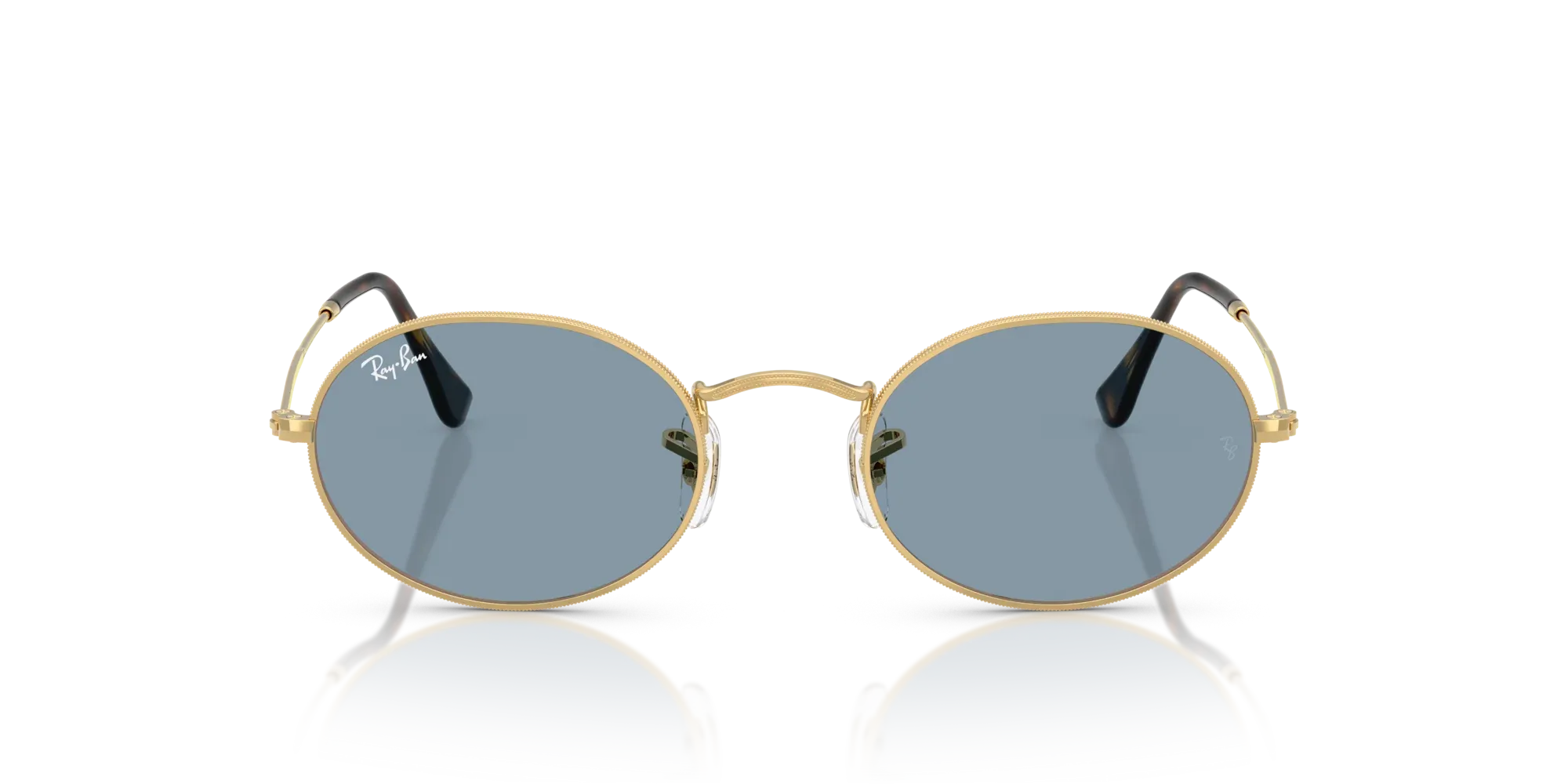 Occhiali da sole Ray-Ban RB3547 Oval 001/56 Oro arista - Pistilleria