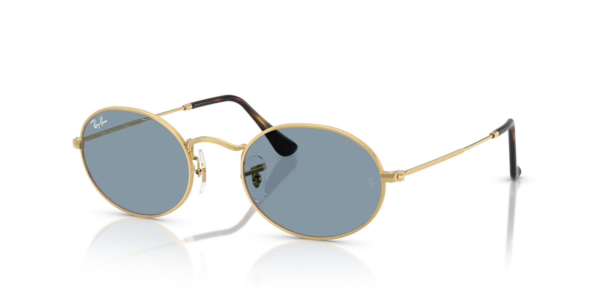 Occhiali da sole Ray-Ban RB3547 Oval 001/56 Oro arista - Pistilleria