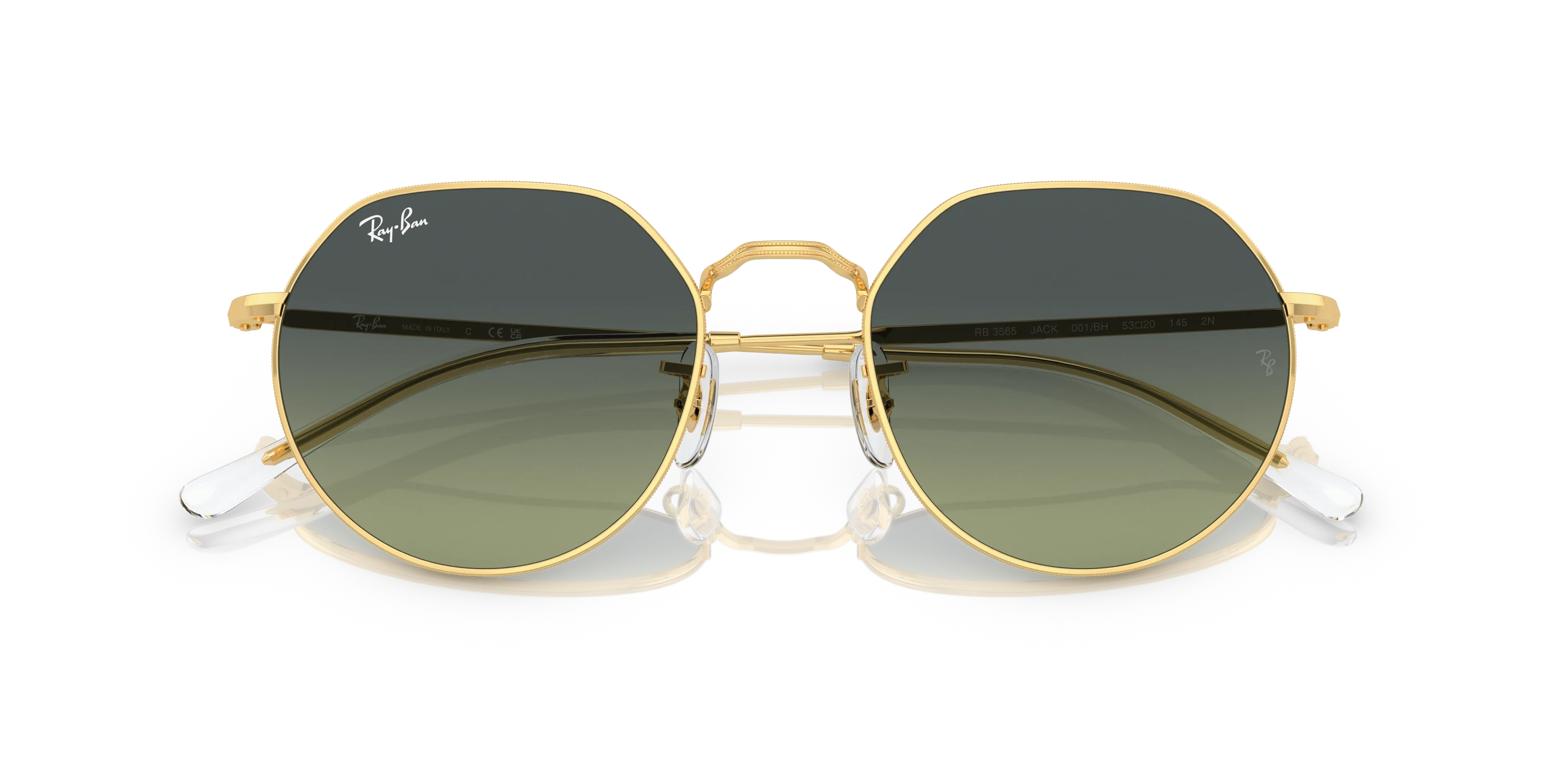 Occhiali da sole Ray-Ban RB3565 Jack 001/BH Oro arista - Pistilleria