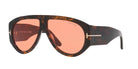 Occhiali da sole Tom Ford Bronson FT1044/52S Havana e Rosso - Pistilleria