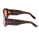Occhiali da sole Tom Ford Bronson FT1044/52S Havana e Rosso - Pistilleria