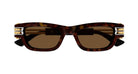 Occhiali da sole unisex Bottega Veneta BV1308S 002 havana gold brown - Pistilleria