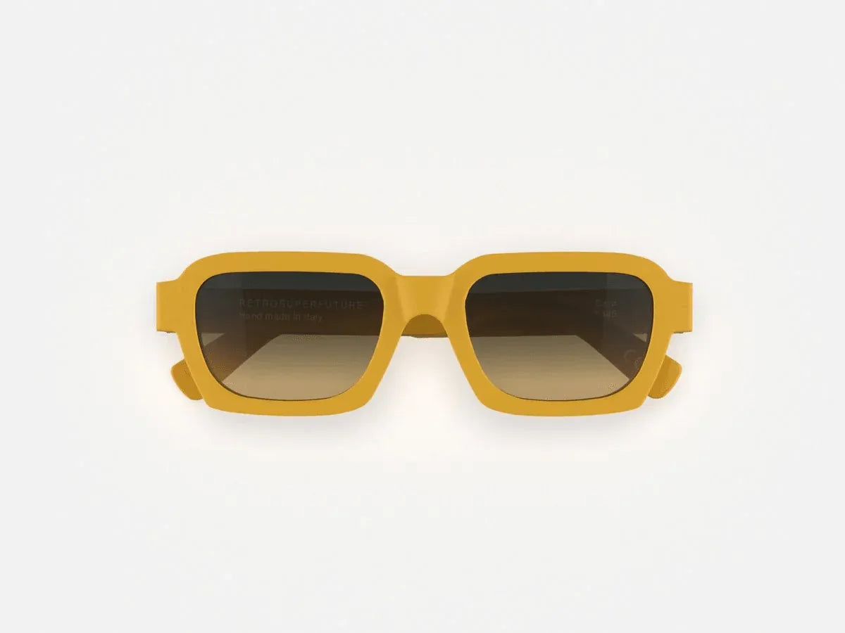 Occhiali da sole unisex Retrosuperfuture Caro Yellow Summer OZ6 - Pistilleria