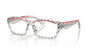 Occhiali da vista Alain Mikli A03525 003 Damier black transparent/rouge nacree - Pistilleria