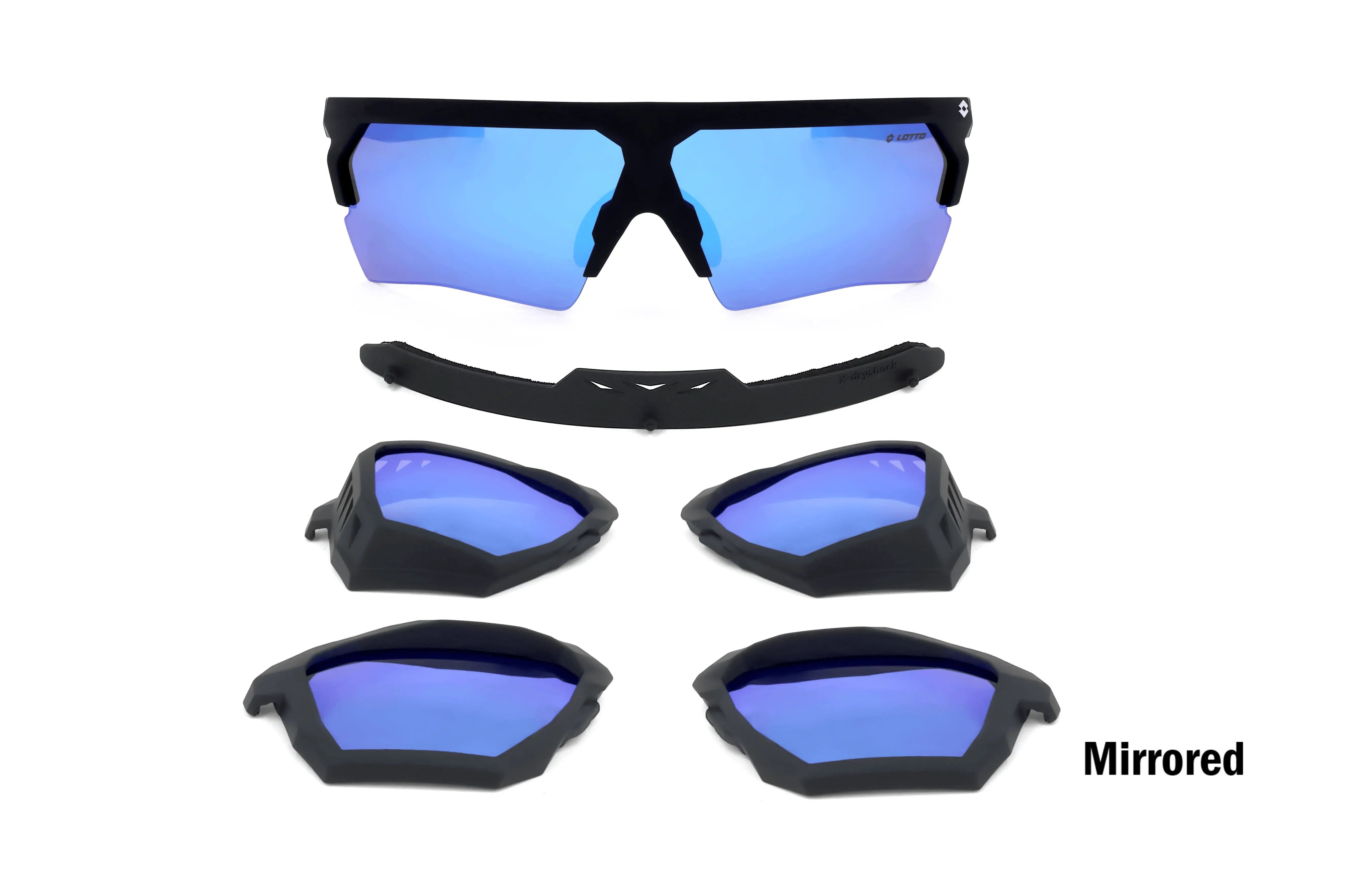 Occhiali sportivi Lotto XP002 BLK MBL Cat 3 - Pistilleria